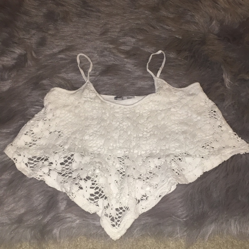 White crop top